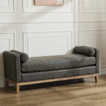 French Vintage Style Modern Design Long PU Daybed Bench As Bedroom or Home Furniture Use