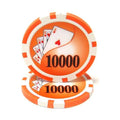 Wholesale Plastic Poker Chips Custom Logo Denomination Cheap 11.5g PS Golf Poker Chips With Metal Insert for Entertainment