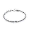 Fashion Charm 19cm Stainless Steel Silver Plated Geometric Thin Chain Cuff Bracelet Unisex Trendy for Women Men Anniversary Gift