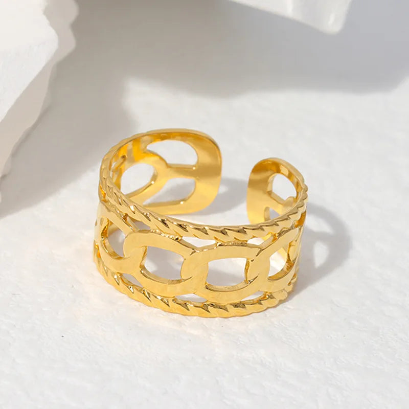 Beimai OEM Simple Non-fading Titanium Steel Chain Ring