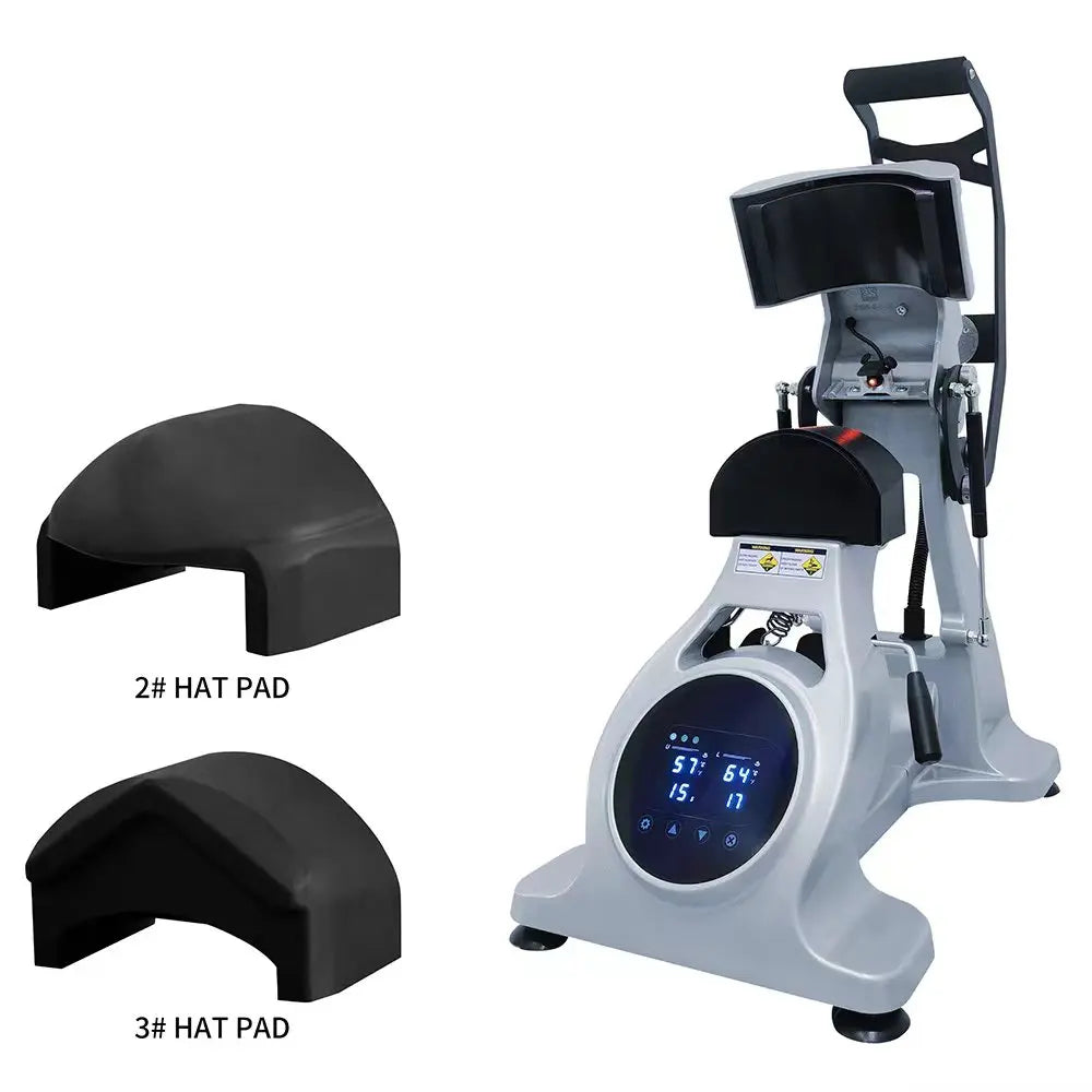 New Developed 9.5 X 18cm Dual Heated Semi-auto Hat & Cap Heat Press Machine  with Laser Alignment for Hat and Cap Printing