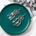 High-quality Crystal Jewelry Single Crystal Earrings Dream Catcher Earrings Crystals Healing Stones