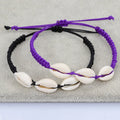 Summer Boho Beach Jewelry Handmade Natural Sea Shell Bracelets Hand Woven Braided Adjustable Cowrie Shell Bracelet