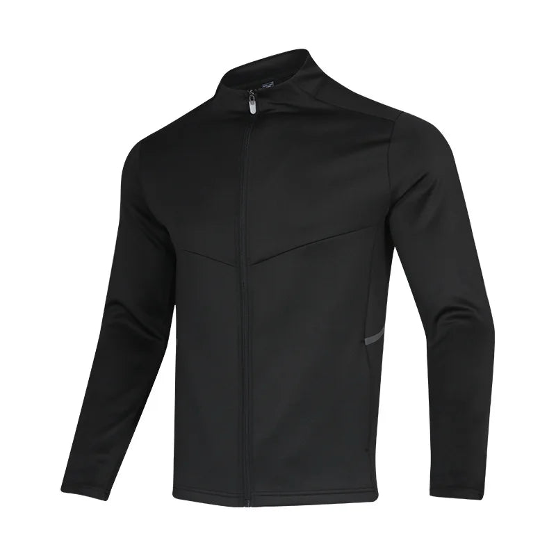 OEM Custom Embroidery Logo Plus Size Sport Outdoor Casual Jacket Zipper up Quick Dry Long Sleeve Light Jacket for Man