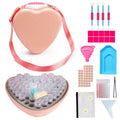 New Hot Round Heart  Shape Box 60 Slots EVA Storage Cases Container Diamond Painting Organizer New Storage Cases