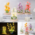 Bohe Mother's Day Valentine's Day Handmade Bell Orchid Finished Lamp Potted Knitting Material Bag Diy Gift