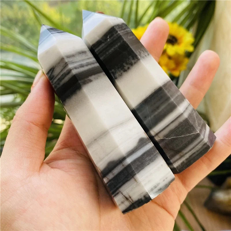 Wholesale Natural Crystal Tower Healing Stone Taiji Jasper Points for Fengshui