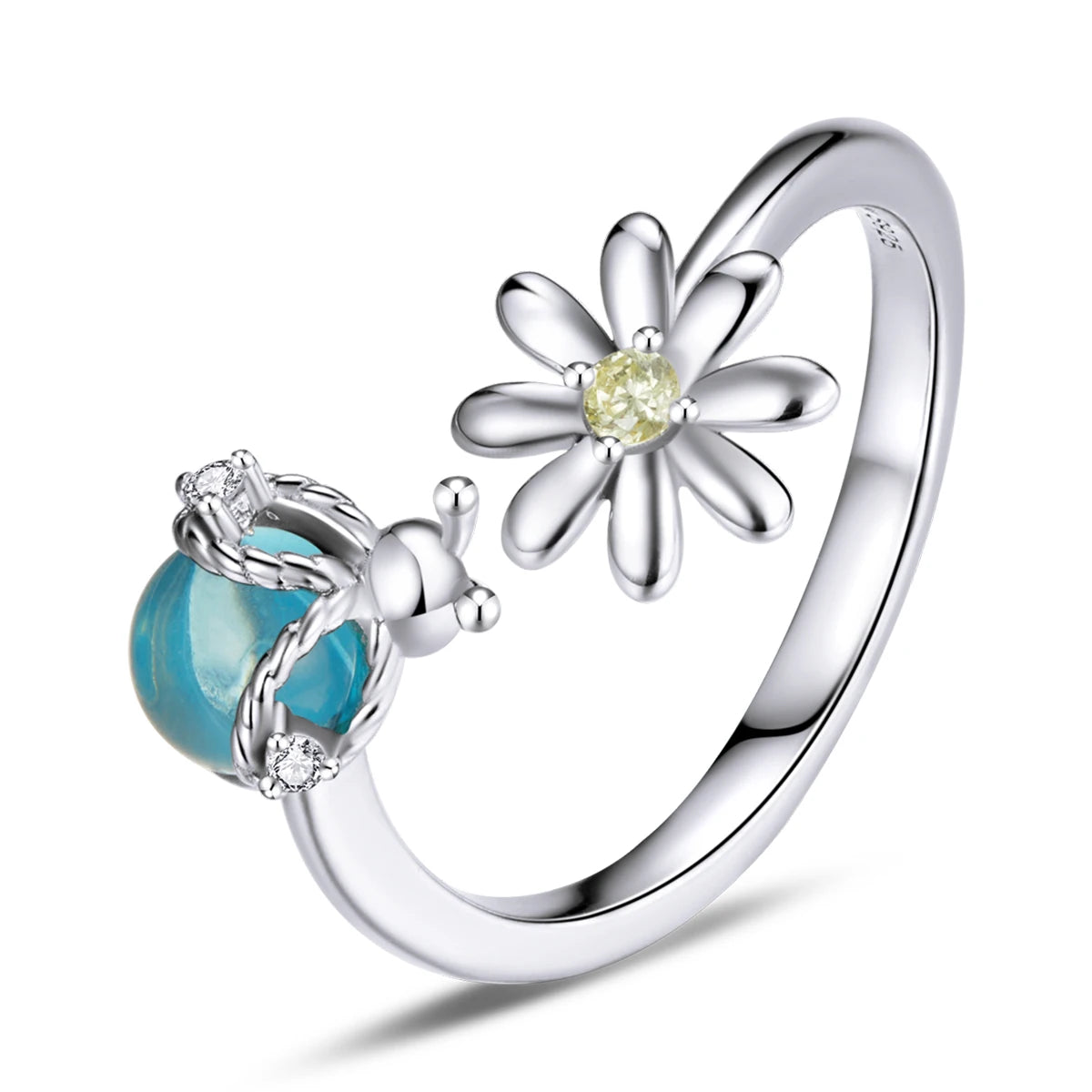 Factory Wholesale 925 Sterling Silver Hand-to-hand Rings Simple Adjustable Finger Ring for Women Elegant Silver Jewelry SCR726