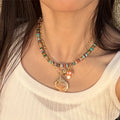 Fashion Handmade Boho Beaded Choker Necklace for Women Energy Chakra Healing Gemstone Natural Stone NecklaceJewelry