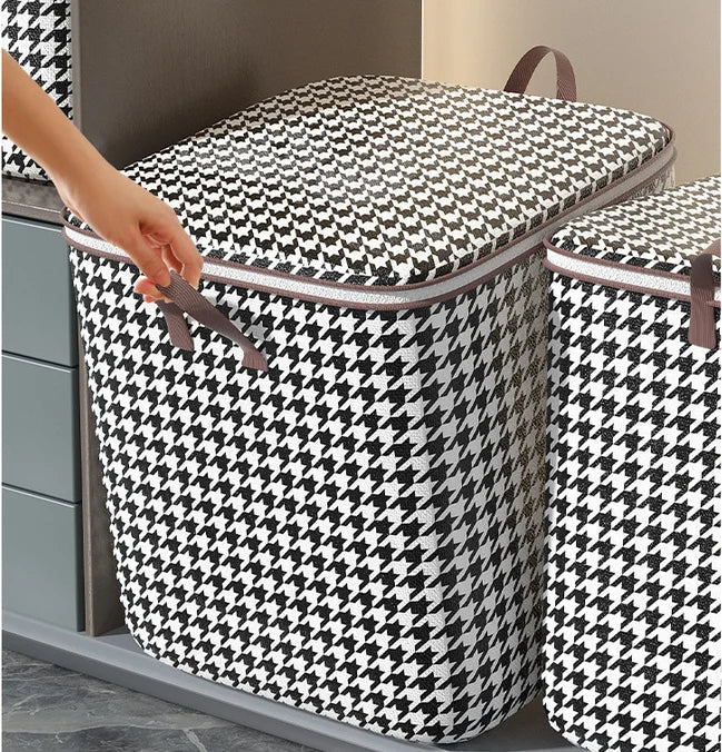 Foldable Blanket Fabric Clothes Storage Bag Clothes Storage