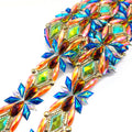 Stock Available Cheap Styles Gemstone Tape Resin Rhinestone Trims for Aruba Carnival Costumes Manufacturer