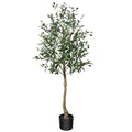 New Listing Dismountable Fireproof Artificial Silk Olive Tree Home Garden Decor Bonsai Plant Plastic Material