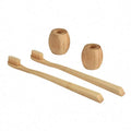 Wholesale Factory's Custom Logo 100% Biodegradable Bamboo Toothbrush Disposable with Carbon Teeth Available for Bulk Purchase