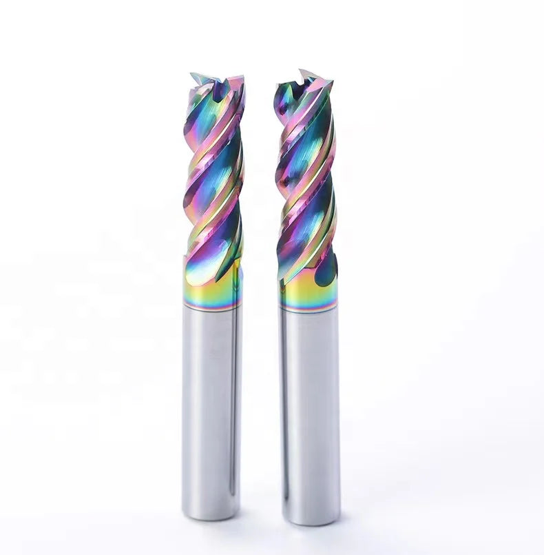 DLC Full Sizes Available Coated 3 Flutes U-groove Tungsten Steel Milling Cutter for Aluminum