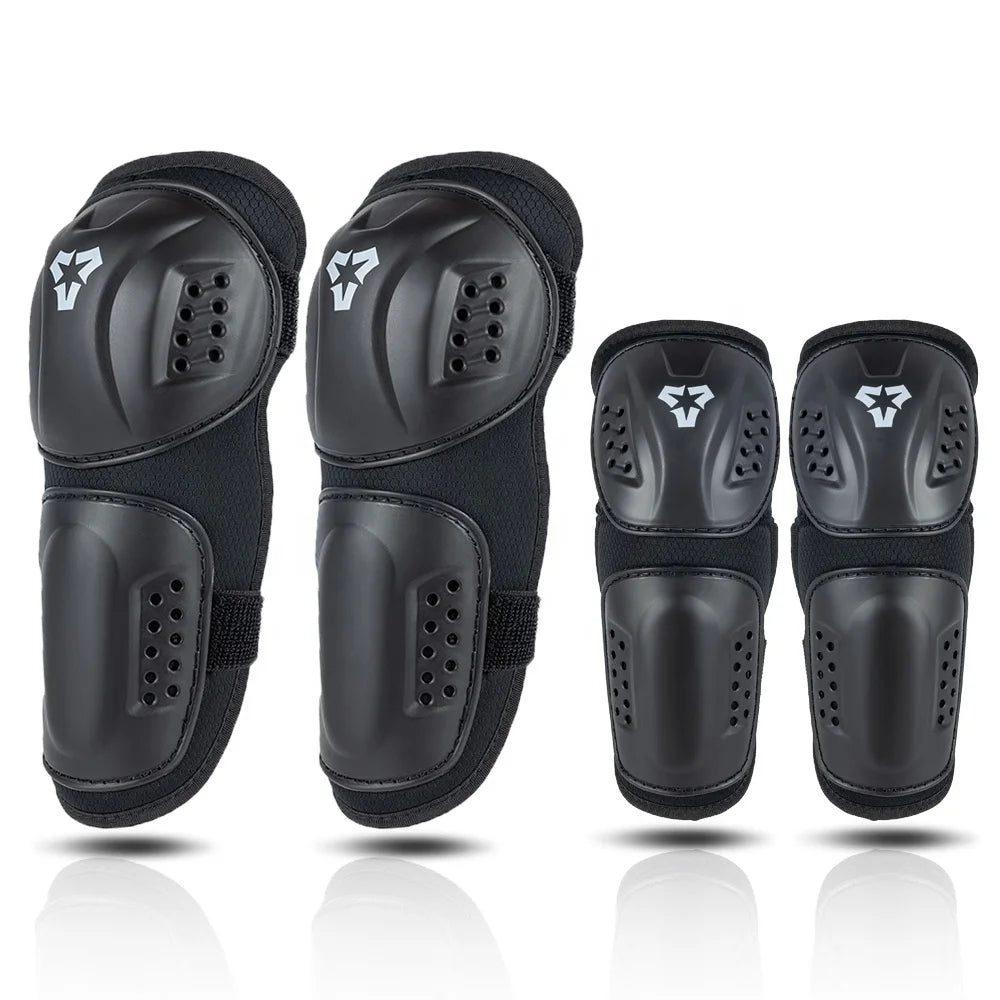 Kids Motorcyclist Knee Pads Elbowpads Anti-collision Children Kneepads Mtb DH Enduro Motorcycle Sets Protection Gears Equipment