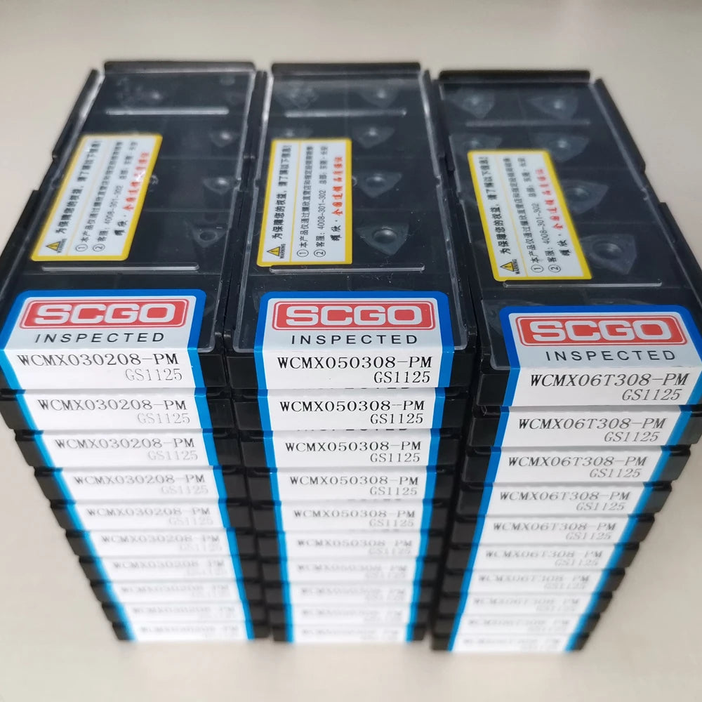 SCGO WCMX050308 GS1125 Series High Speed Drill U Drill Carbide INSERTS for Steel