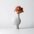 Nordic Porcelain White Matte Vase for Pampas Grass Garden Living Room Office Desktop Porch Home Decoration