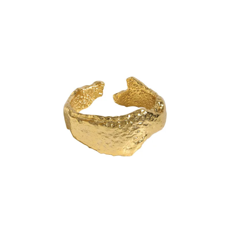 Morden Style Irregular Handmade Jewelry Silver 925 Personalized for Women Bands Ring