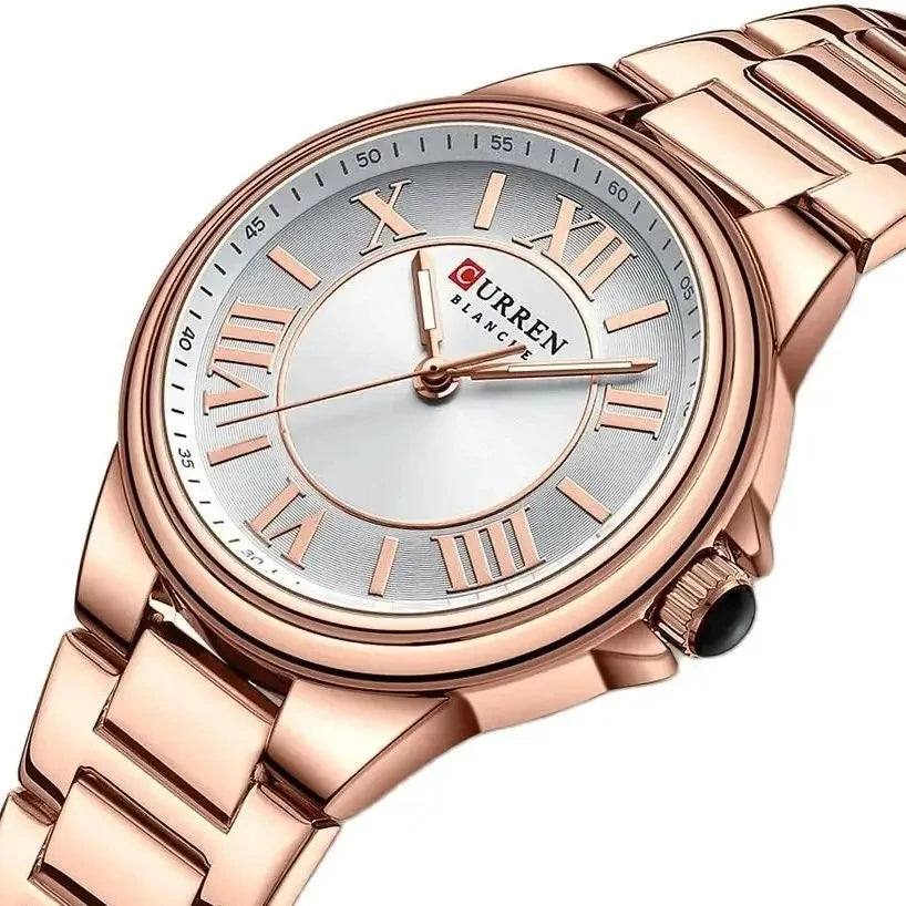CURREN 9091 Watches Women Luxury Ladies Watch for Girl Wristwatches Stainless Steel Bracelet Fashion Classic Female Clock