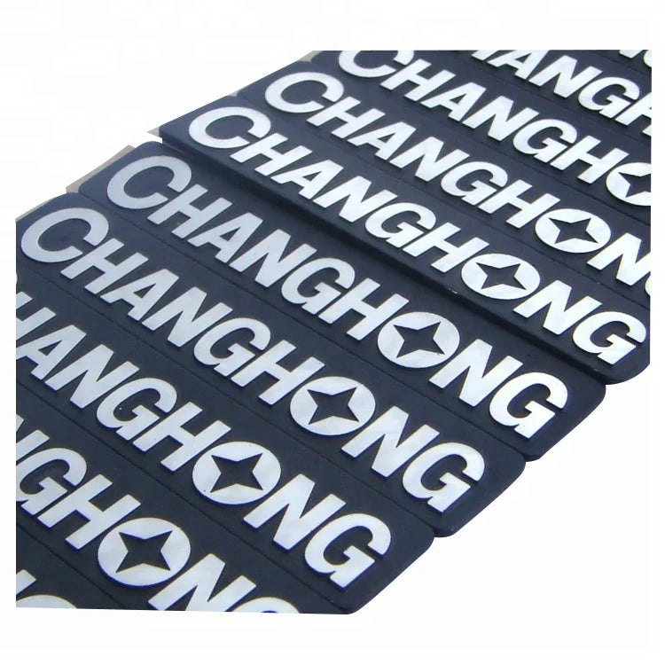 Custom Label Metal Logo Label  Aluminum Embossed Logo Company Logo Label With Adhesive