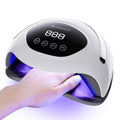 Professional UV LED Nail Lamp 180W Faster Gel Polish Curing Light with Auto Sensor and LCD Screen for Salon and Home