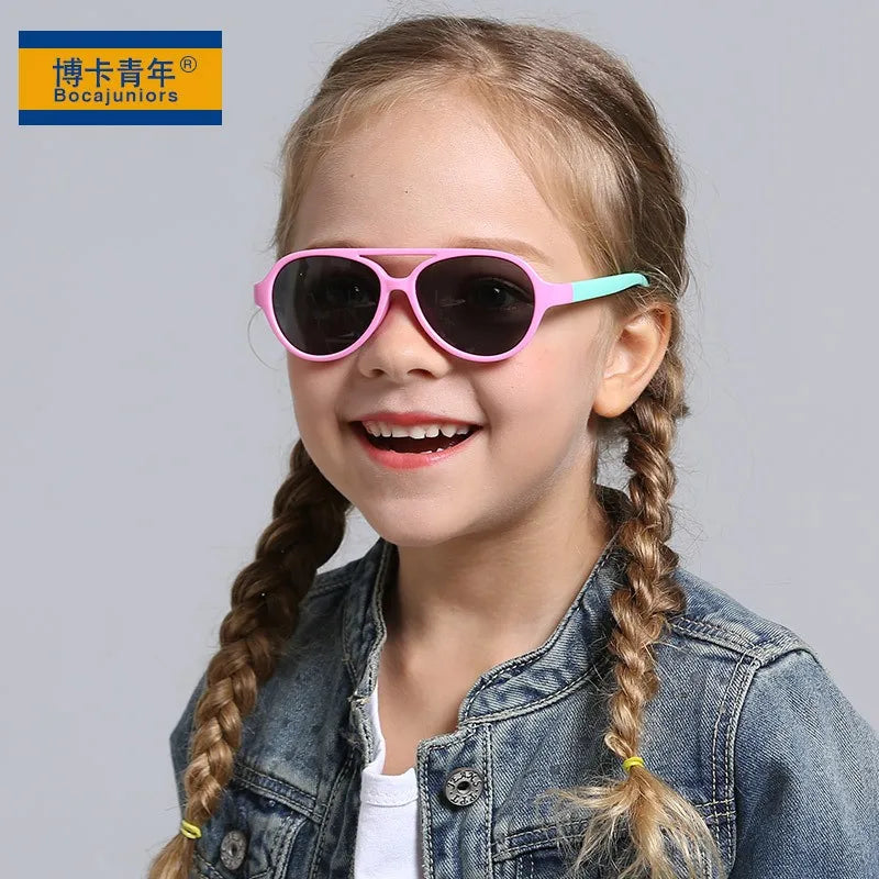 503 Kangbo Children's Glasses Silica Gel Material Polarized Sunglasses Fashion Trend