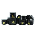 Empty Black Ultra Dark Violet Glass Cream Jar UV Glass Cosmetic Container