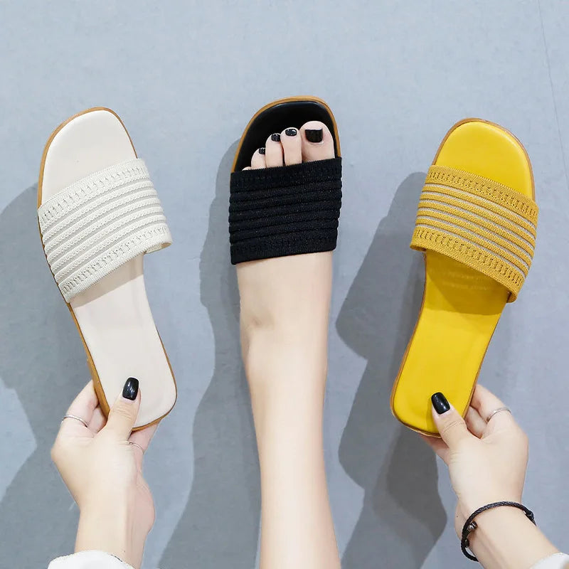 2022 Platform Designer Ladies Shoes Lightweight Anti-Slippery Cushioning Heeled Sandals Flat Wedges Slides for Fashion Trend