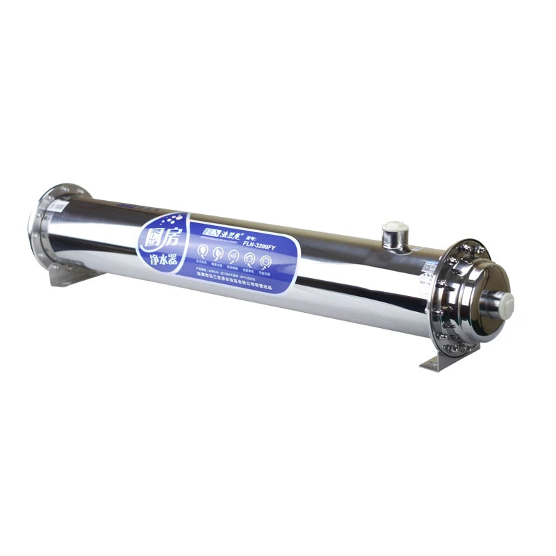 FLN High Flow Rate Stainless Steel Water Filter Manual Purifier for Household Use Impurities Filtration