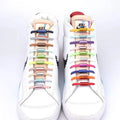 High Quality Luminous Eco-friendly 21 Colorful Elastic No Tie Shoelaces with Capsule Screw Locks Wholesale Custom Lazy Lace