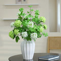Artificial Hydrangea Flowers Faux Hydrangea Bouquet with 3 Heads Snowball for Wedding Bouquet Party Home Tables Decoration