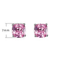Stud Fine Jewelry Fashion Color Versatile square Zircon Women's Earrings Stud