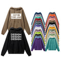 Unisex 500gsm 100% Cotton Pullover Hoodie Men's & Women's Plus Size Oversized & Big Tall Winter Print Embroidery Custom Logo