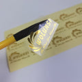 Customized Clear Gold Foil Sticker Labels Hot Stamping Paper Vinyl Roll Waterproof Self-Adhesive Custom Logo for Candle Craft