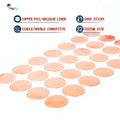 2- Die Cutting Heat Resistant Nano Carbon Conductive EMI Shielding Copper Foil Self Adhesive Tape Disc Dot