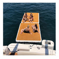 Inflatable Platform Drop Stitch Sunbathing Teak Foam Deck Pad Floating Swim air Raft Yacht Jet Ski Dock
