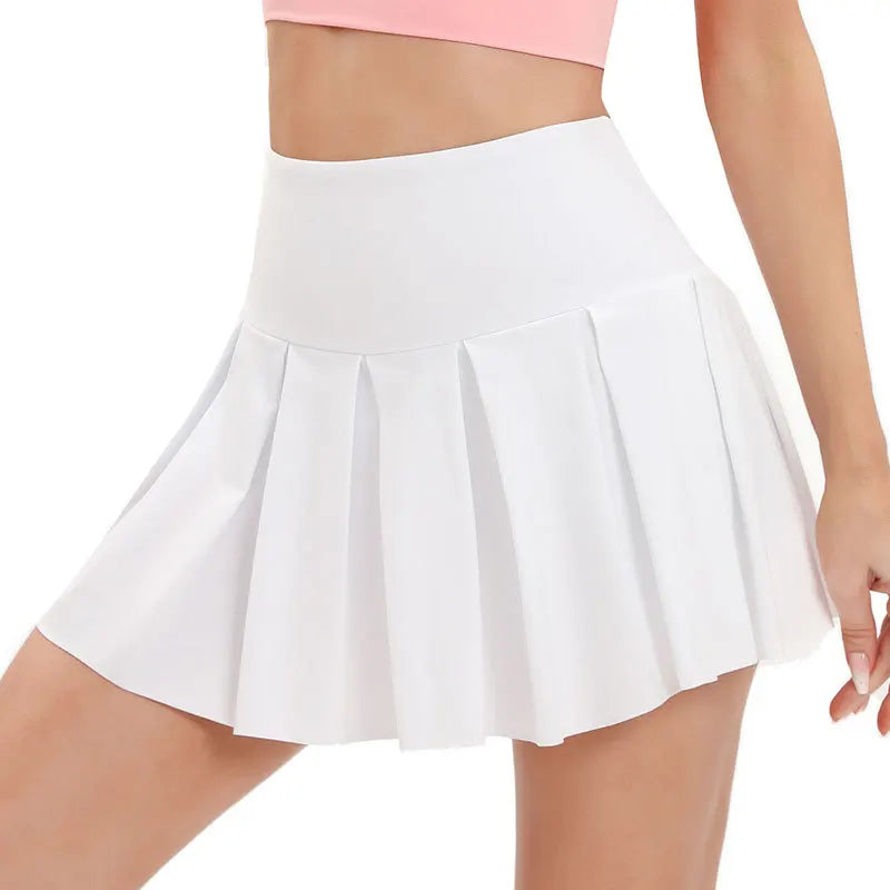 Women's Quick-dry Badminton and Tennis Skirt Outdoor Running Sports Skirt Golf Pleated Yoga Skirt