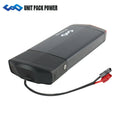 EU Warehouse Black Rear Rack 36v 13ah Rear Rack Bike Battery for 250w 350w 500w Motor Food Delivery Vehicles