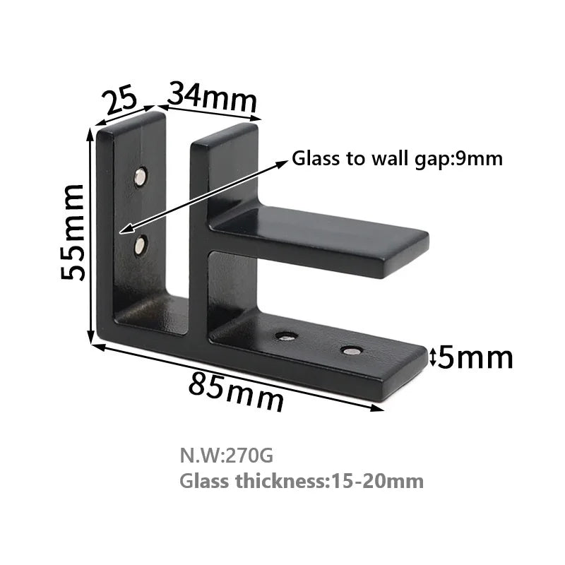 Outdoor Modern Handrail Post Balustrade Pillar Stair Railing Stainless Steel 304/316 Mirror Polished Glass Clamp Fittings Easy