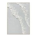 Customized Large Handmade White Wall Art Decor Natural Modern Canvas Painting