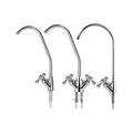 1/4 Inch Connect Chrome Gooseneck Manual RO Water Filter Faucet for Outdoor Use Lead Free