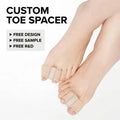 Big Toe Separator Spacer Comfortable Gel Toe Spreader in Foot Shape for Toes Separador De Dedos En Forma De Pie