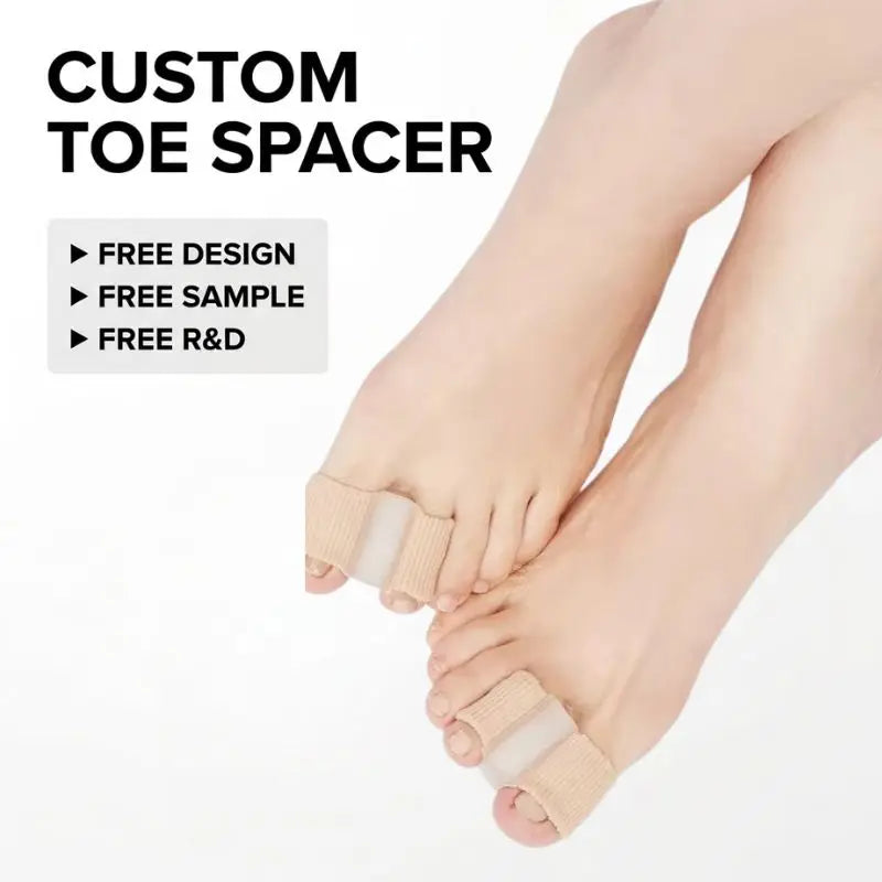 Big Toe Separator Spacer Comfortable Gel Toe Spreader in Foot Shape for Toes Separador De Dedos En Forma De Pie