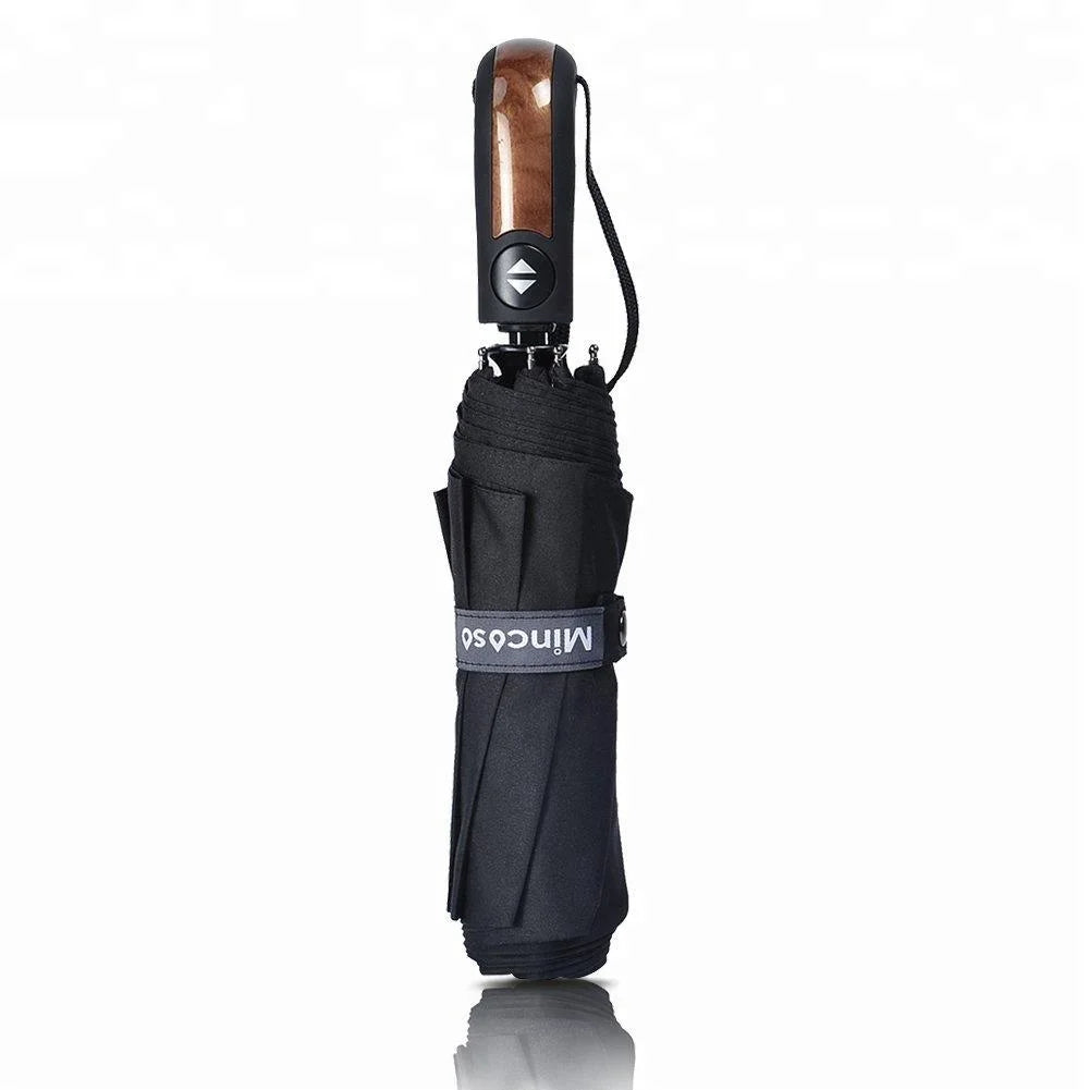 21inch wooden handle umbrella hot sale automatic umbrella for flash deals