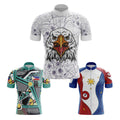 HIRBGOD Mens Reflective Cycling Jersey Philippines Series Cyclist Jersey Road Bike Cycling Jersey
