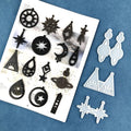 Early Riser DIY Astro Element Earring Pendant Silicone Moulds for Making Earring Ornaments Resin Crafts Mold Wedding Decoration