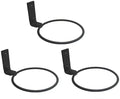 4in Hanging Balcony Deck Railing Foor Indoor Plants Black Durable Steel Flower Bracket Ring Wall Mounted Pot Ring Planter Holder