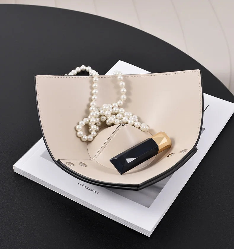 Luxury High-end PU Leather Bathroom Kitchen Living Room Jewelry Storage Serving Base Tray Multifunctional Eco-friendly