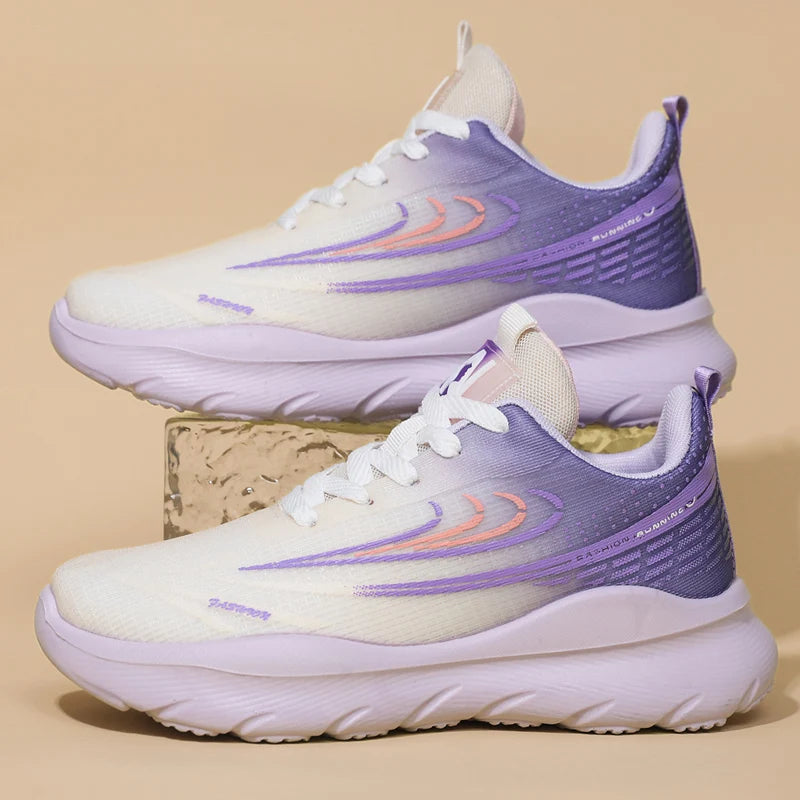 2025 New Design Casual Sneakers for Women Lightweight Breathable Comfort Sports Tennis Shoes for Autumn Runnings