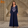 Arab Middle East Dubai Abaya Luxury Hot Diamond Beaded Elegant Modest Abaya Women Muslim Dress Islamic Clothing Kaftans